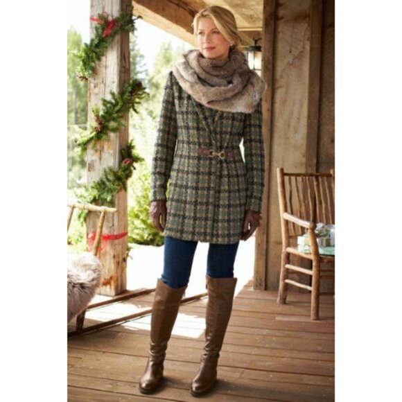 Soft Surroundings Yorkshire Tweed Coat - Picture 2 of 12